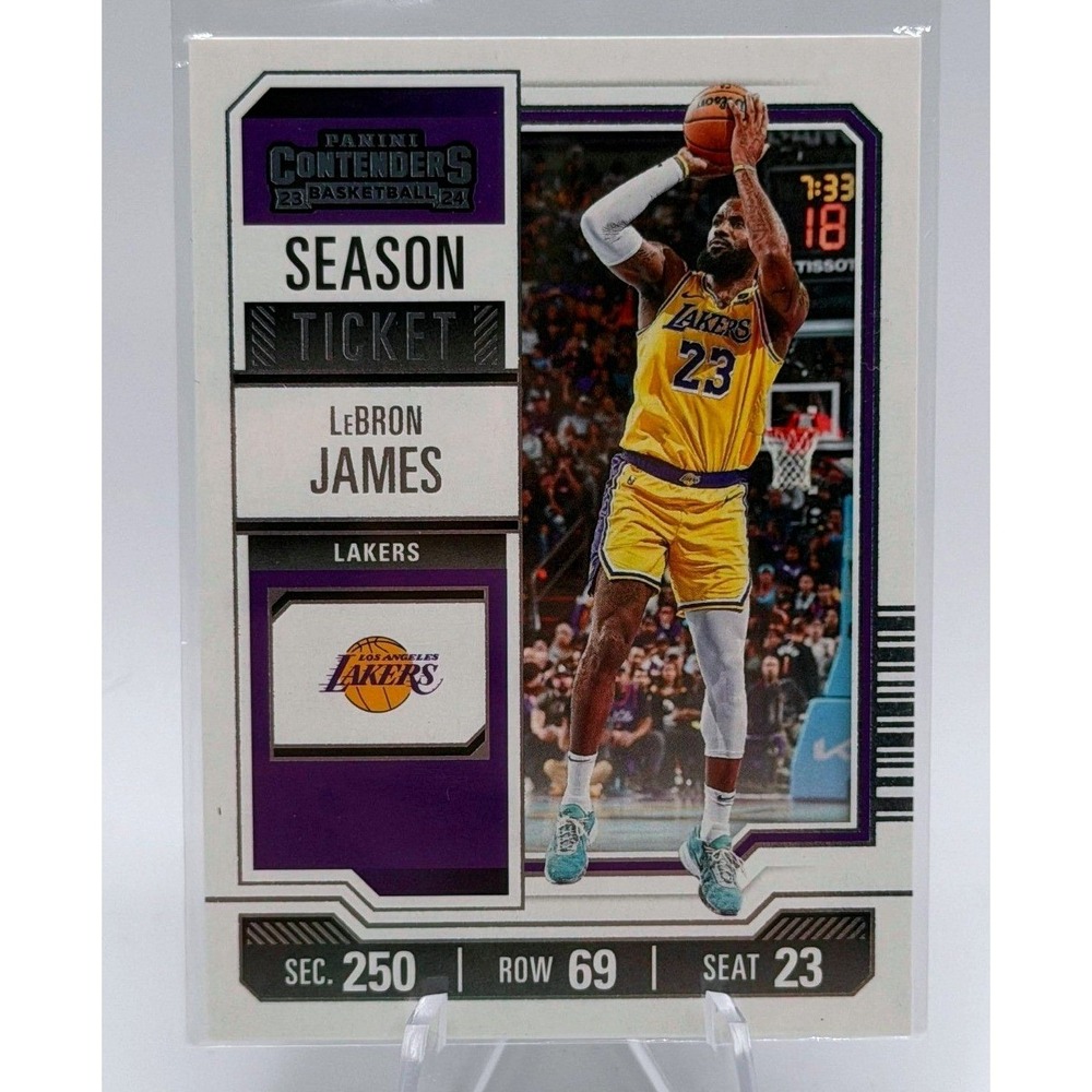 LeBron James Season Ticket 2023-24 Panini Contenders #46 NBA Los Angeles Lakers